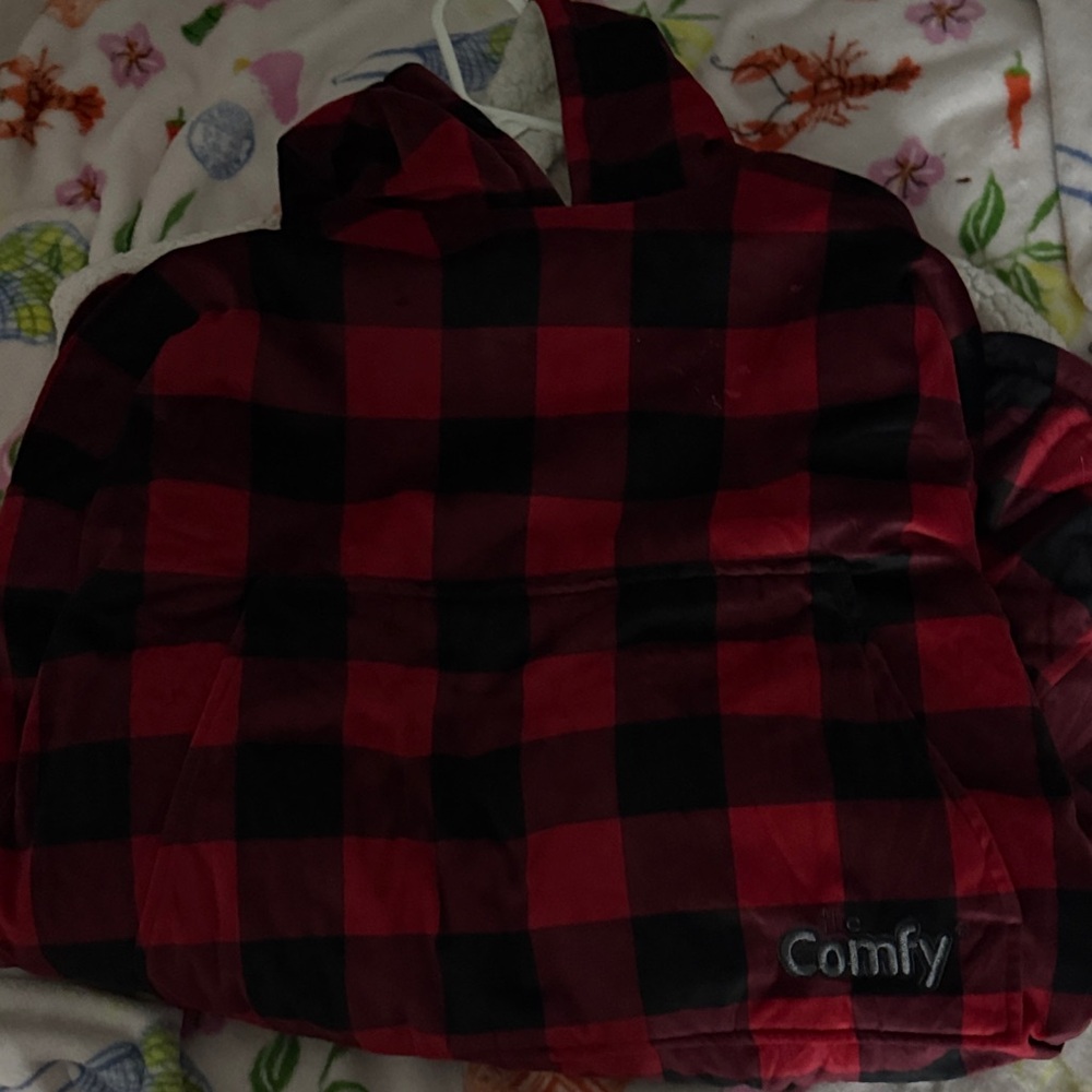 The Comfy- Red and Black Oversized Sleepwear